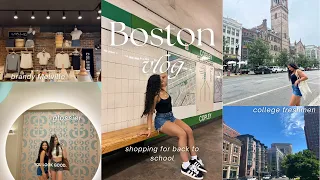 BOSTON TRIP: shop with me for college +haul (glossier, brandy, zara, h&m, & more!)