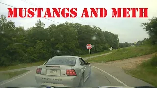 Mustang and Meth - High Speed Pursuit over 100 MPH until Arkansas State Police conduct PIT Maneuver