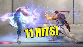 Ryu can combo off a HADOKEN?!