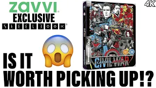 Captain America Civil War 4K MONDO X Steelbook Unboxing and Review With Commentary