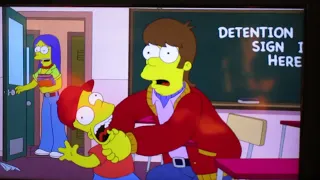 Teen Homer strangles Bart