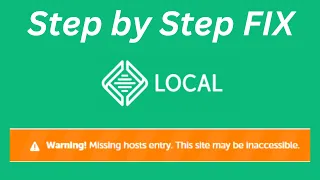 Local by flywheel Fix missing hosts entry error