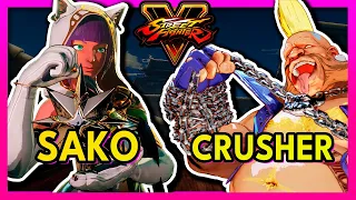 SFV 🥊 Sako (MENAT) VS Crusher (BIRDIE) 🥊 スト5  🥊 SF5 🥊 Street Fighter 5