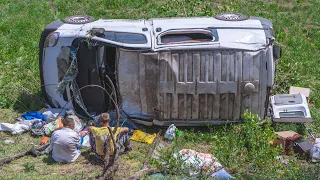 В Днепре с Кайдакского моста слетел Renault