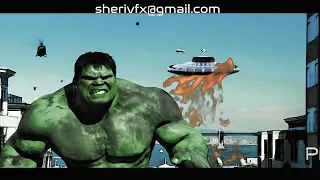 Pika Art image animation. before and after image sampling. A.I Marvel Hulk