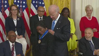 Watch: Simone Biles receives Presidential Medal of Freedom