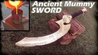 Casting EPIC Ancient Egyptian Mummy Sword From BULLET SHELLS