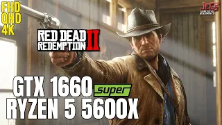 Red Dead Redemption 2 | Ryzen 5 5600x + GTX 1660 Super | 1080p, 1440p, 2160p benchmarks!