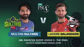Short Highlights | Multan Sultans vs Lahore Qalandars | Match 34 Final | HBL PSL 8 | MI2 | real 🏏