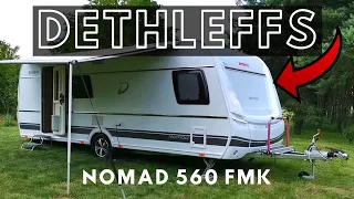 PRZYCZEPA KEMPINGOWA dla rodziny - DETHLEFFS NOMAD 560 FMK - prezentacja KARAWANING.pl