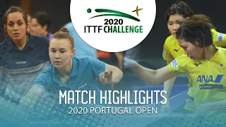 Ana Codina/Anna Kirichenko vs Honoka Hashimoto/Hitomi S. | 2020 ITTF Portugal Open Highlights (R16)