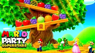 Mario Party Superstars Minigames - Mario vs Yoshi vs Peach vs Luigi (Hardest Difficulty)