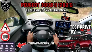 Peugeot 3008 Allure Pack 1.5 BlueHdi 130 2021 Speed Test Drive POV