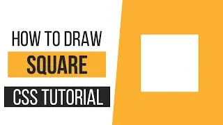 How to Draw a Square with CSS | How to Draw CSS Shapes-Tutorial 1 | CSS Tutorials