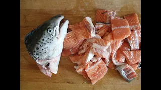 Salmon Head  soup | Salmon fish soup