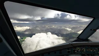 Vuelo Londres a París Entre Nubes A320 | Flight Simulator 2020