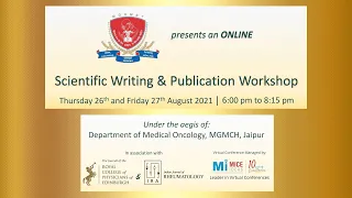 Scientific Writing & Publication Workshop Day1