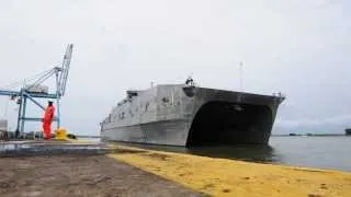 USNS Spearhead (JHSV 1) arrives in Nigeria