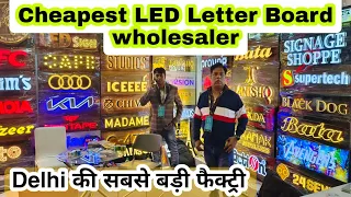 3D LED Letter Board Price Delhi manufacturers | LED sign board Channel Letter Neon Letter wholesaler