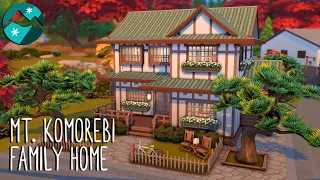 Mt. Komorebi Family Home 🍁 // Sims 4: Snowy Escape Speed Build