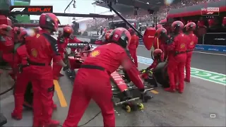 How many times have we seen this!?' | Ferrari call pitstop... but have no tyres ready #dutchgp #f1