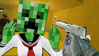 Выживание в квадратном мире - Minecraft Zombies Oasis #1