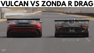 GT SPORT - Aston Vulcan VS Zonda R | DRAG RACE