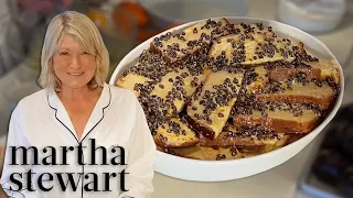 Martha Stewart Makes Her Bread Pudding Recipe | Homeschool With Martha | #StayHome #WithMe