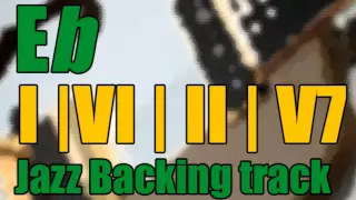 Jazz Backing Track | I-VI-II-V7 Progression In Eb