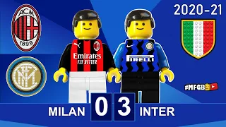 Milan vs Inter 0-3 • Serie A 2020/21 in Lego • Gol Sintesi Derby Milano 2021 • All Goals Highlights