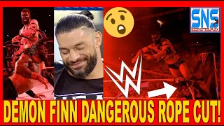 Finn Balor "The Demon" dangerous rope cut vs Roman Reigns Extreme Rules (A Look Back)