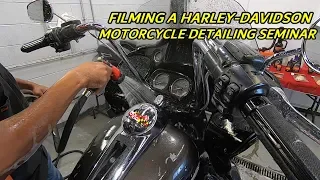 Filming A Harley-Davidson Motorcycle Detailing Seminar