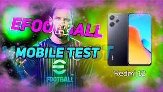 efootball Mobile Redmi 12 Test💫🔥