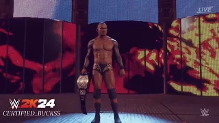 WWE 2K24 - Randy Orton ‘09 Official Entrance As WWE Champion At Wrestlemania 25