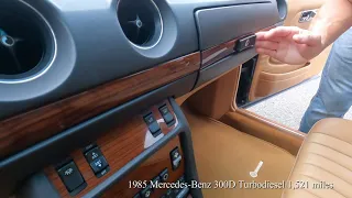 1985 Mercedes-Benz 300D Turbodiesel  1,521 Miles 8/21/21