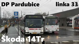 Škoda 14Tr - ev.č. 345 | linka 33 - DP Pardubice
