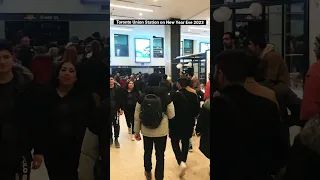 Over crowded TTC | Union Station on New Year Eve 2023