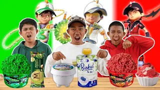 PILIH KARAKTER BOBOIBOY GALAXY SORI SESUAI MAKANAN 1 WARNA! | Tantangan Seru💙 | Mikael TubeHD