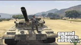 GTA 5 Michael vs Five Star Military Base, Army Tank Rampage -Ryzen 2400G - Rockstar Editor