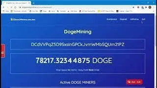 #dogeminingonline Dogemining online still Paying or not Live withdraw Proof #Earn free dogecoin