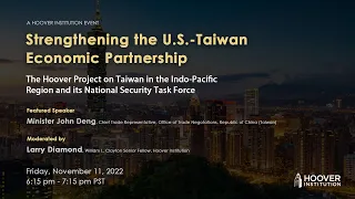 Strengthening The U.S.-Taiwan Economic Partnership | Hoover Institution