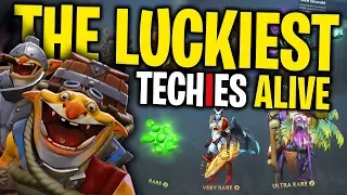 The Luckiest Techies Alive! - DotA 2 Funny Moments