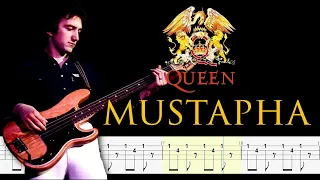 Queen - Mustapha (Bass Line + Tabs + Notation) By John Deacon