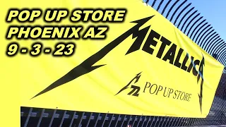 Metallica Pop Up Store - M72 Tour Merchandise & Fan Interviews - State Farm Stadium - Phoenix AZ