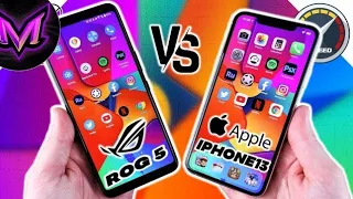 iphone 14 pro max vs ROG 6 Ultimate | Speed test | Trailer  vs trailer | full features