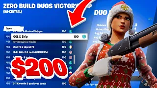 How we DOMINATED in Zero Build Duos Victory Cup FINALS ($200) 🏆