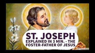 Who is St  Joseph 🙏 Saint JOSEPH Explained in 3 Min 🙏 What to Know about the Foster Father of Jesus!