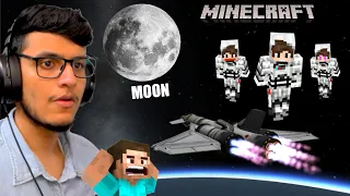 Going to MOON in Minecraft🚀🚀 SPACE Travelling to Save the Earth