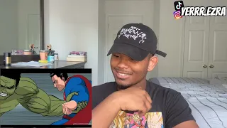 THE BATTLE BETWEEN TWO UNIVERSES!!!![SUPERMAN VS HULK FULL REACTION]