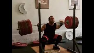 270kg/595lbs x 7 Squats Vasily Polovnikov - Olympic Weightlifting